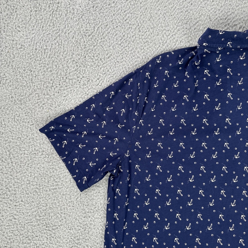 Polo Ralph Lauren Polo Men Medium Blue Anchors Nautical Embroidered‎ R67 - Picture 16 of 16